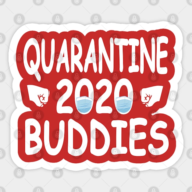 Quarantine Buddies - Funny Quarantine Gift Idea Sticker by Redmart